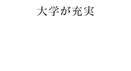 大学が充実